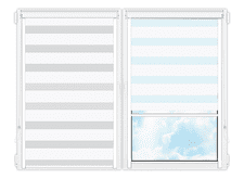 Рулонные кассетные шторы День Ночь Делия-101 цена. Купить в «Мастерская Жалюзи»