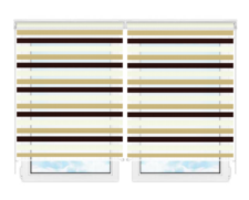 Рулонные шторы мини День Ночь Салерно-2001 цена. Купить в «Мастерская Жалюзи»