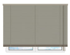 Деревянные горизонтальные жалюзи 50 мм - 58 серый цена. Купить в «Мастерская Жалюзи»