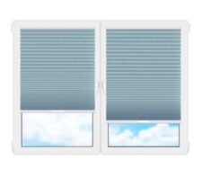 Плиссе (шторы, жалюзи) капри св  голубой цена. Купить в «Мастерская Жалюзи»