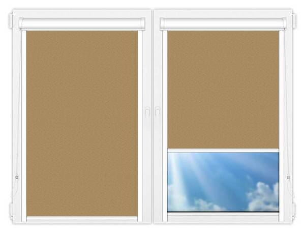 Кассетные рулонные шторы UNI Куба-коричневый цена. Купить в «Мастерская Жалюзи»