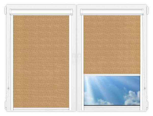 Кассетные рулонные шторы UNI Тэффи-коричневый цена. Купить в «Мастерская Жалюзи»