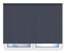 Стандартные рулонные шторы Карина-темно-синий цена. Купить в «Мастерская Жалюзи»