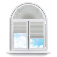 Плиссе арочные (шторы, жалюзи) самоа кремовый