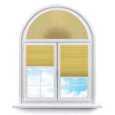 Плиссе арочные (шторы, жалюзи) шайн желтый