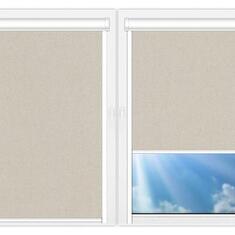 Кассетные рулонные шторы UNI Металлик-перл